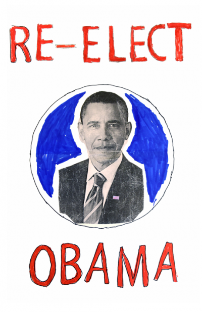 Re-Elect Obama: Poster by Najmo Adu